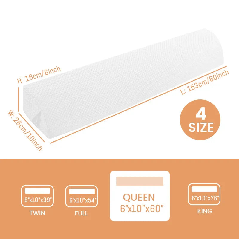 Afralia™ Bed Headboard Pillow Wedge - Mattress Gap Filler for Comfortable Sleep