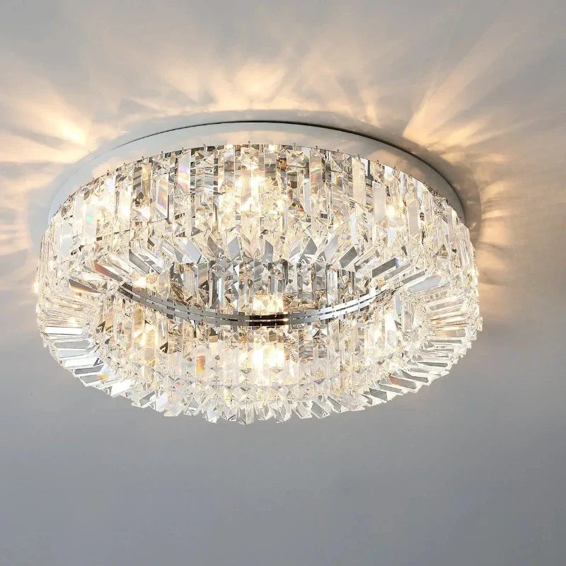 Afralia™ Nordic Luxury Crystal Ceiling Lights - Modern LED Ceiling Lamps for Home and Hospitality.