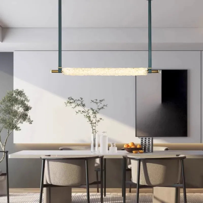 Afralia™ Luxury Crystal Chandelier Pendant Lamp for Dining Table Home Decor