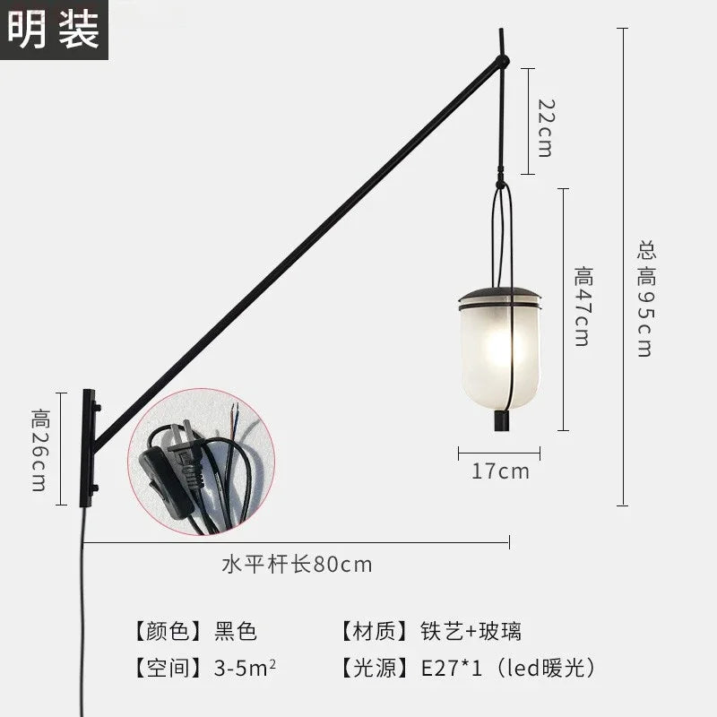 Afralia™ Industrial Retro Swing Arm LED Wall Lamp for Restaurant Loft Decor