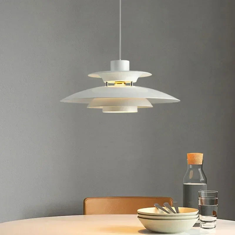 Afralia™ UFO Pendant Light Fixture: Nordic Design Chandelier for Restaurant, Bedroom & Living Room