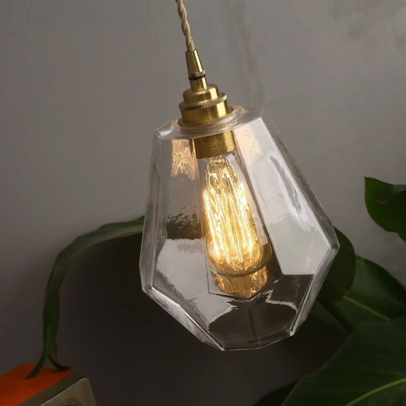 Afralia™ Nordic Clear GlassLED Hanging Lamp for Modern Pendant Lights Decoration