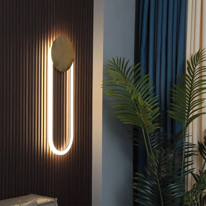 Afralia™ Nordic LED Ring Wall Light | Postmodern Art Bedroom Sconce