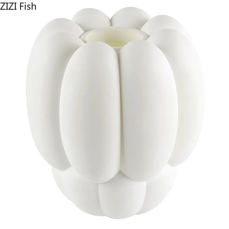 Afralia™ White Bubbles Vase: Minimalist Decor for Flowers, Plants, and Table Arrangements