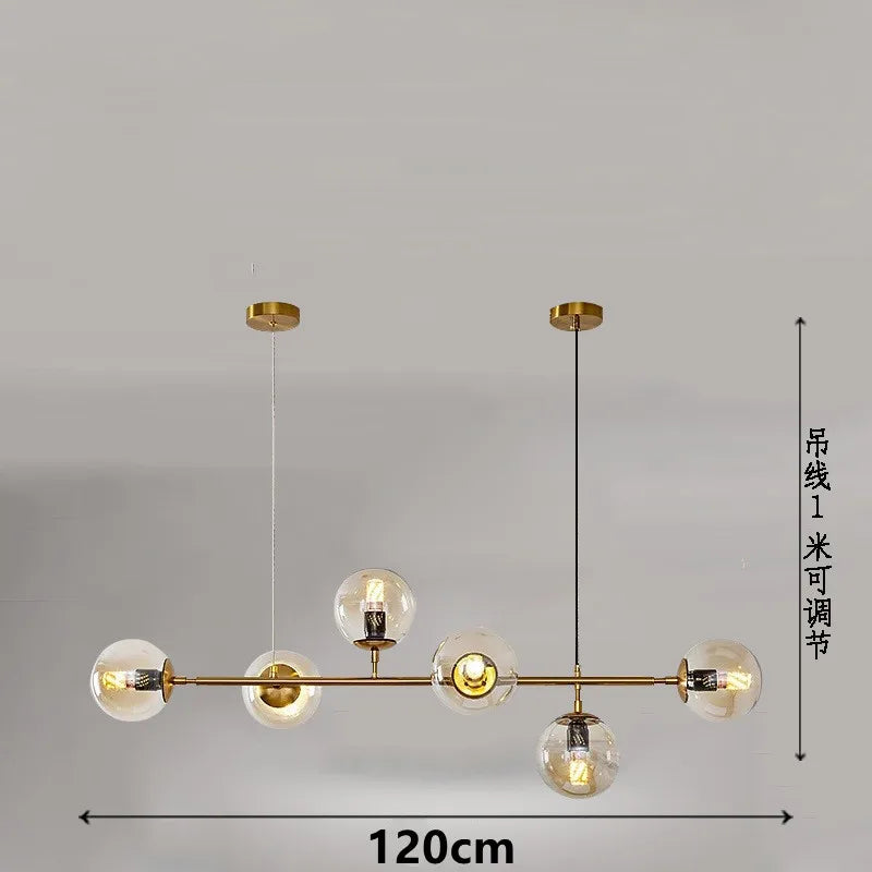 Afralia™ Glass Ball Pendant Lamps for Home Decor and Lighting Fixtures
