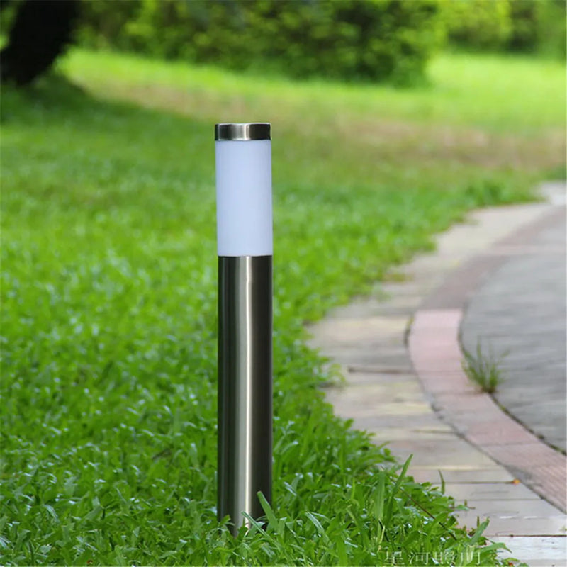 Afralia™ Black Silver Landscape Bollard Path Light for Garden Decoration