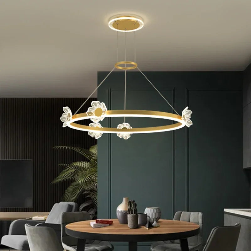 Afralia™ Nordic Crystal LED Chandelier: Modern Home Ceiling Light Fixture