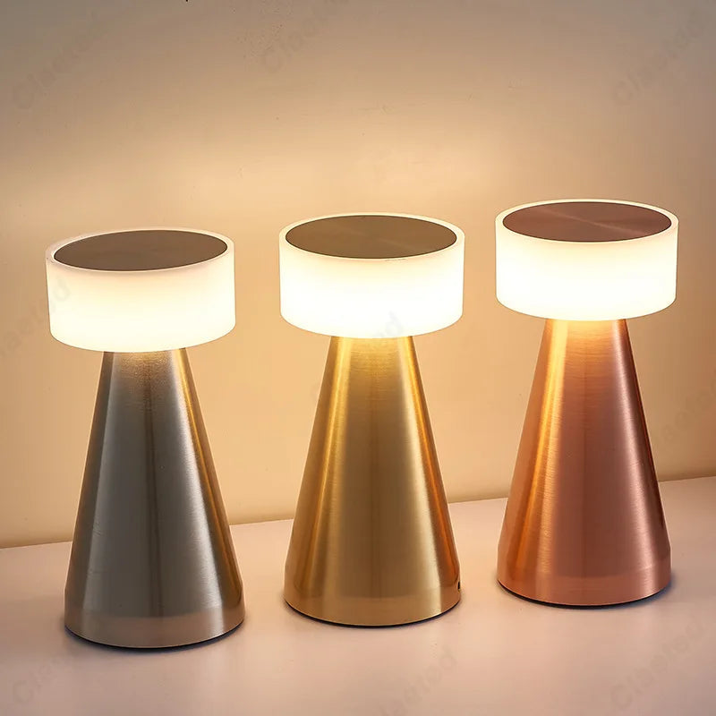 Afralia™ LED Bar Table Lamp: USB Rechargeable Touch Sensor Night Light