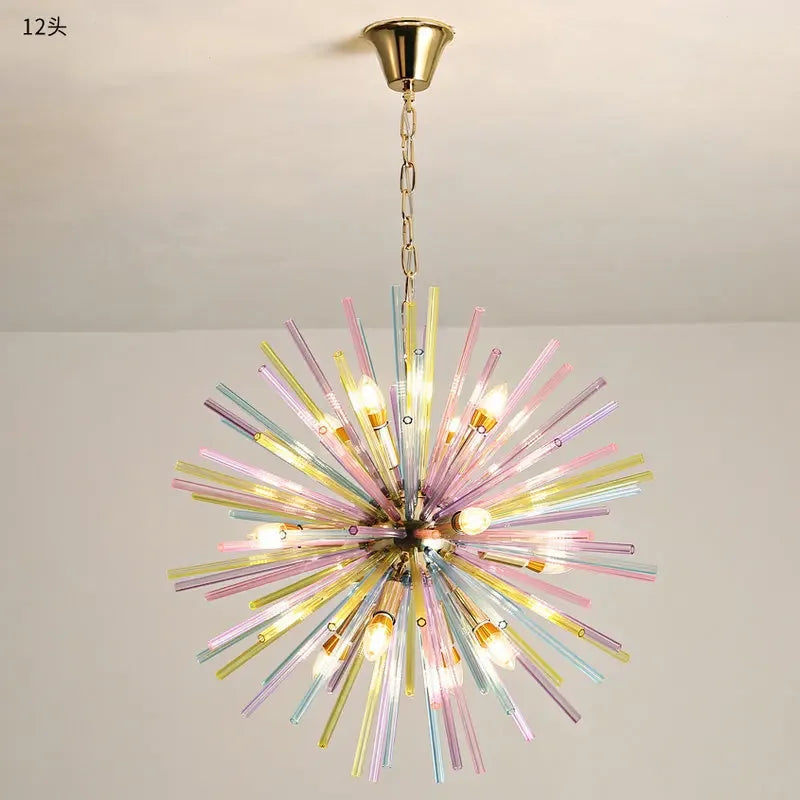 Afralia™ Dandelion Chandelier Lighting - Nordic Sphere Rainbow Pendant Light, Personalized Creative Design