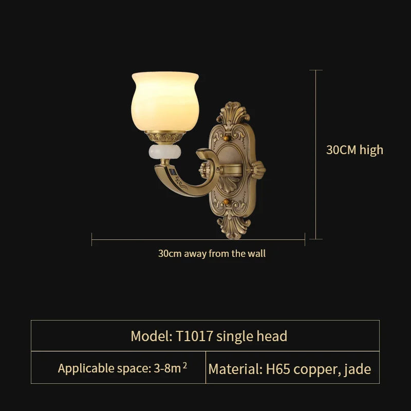 Afralia™ Copper Jade Pendant Lamp: Modern Chinese Style Dining Room Decor for Villas