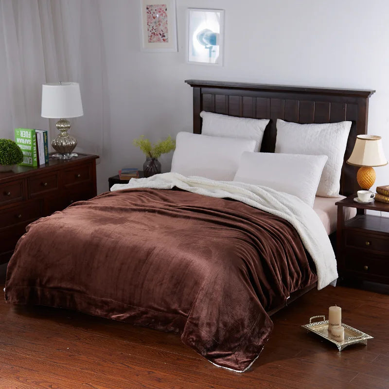 Afralia™ Cozy Plush Blanket: Soft, Warm, Lightweight for Bedroom & Sofa All Seasons