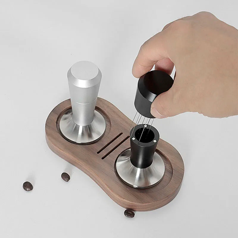 Afralia™ Coffee Distributor & Tamper Set with Magnetic Stirrer and WDT Tool