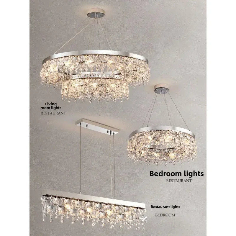Afralia™ Crystal Kitchen Ceiling Lights: Luxury Diamond Ceiling Lamp for Home Decor