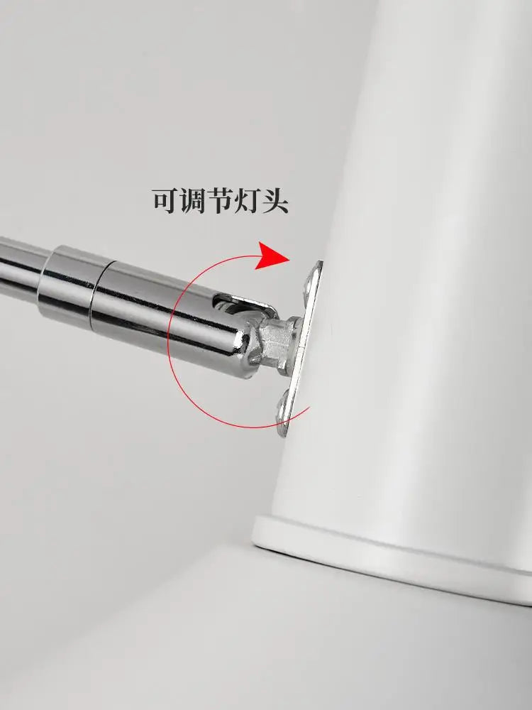 Afralia™ Vintage Rotatable Bedside Wall Lamp, American Retro Folding Reading Light