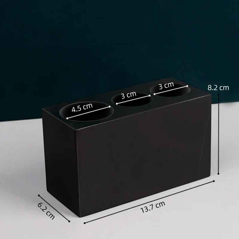 Marble Toothbrush Holder Cup Mug for Family Bathroom by Afralia™