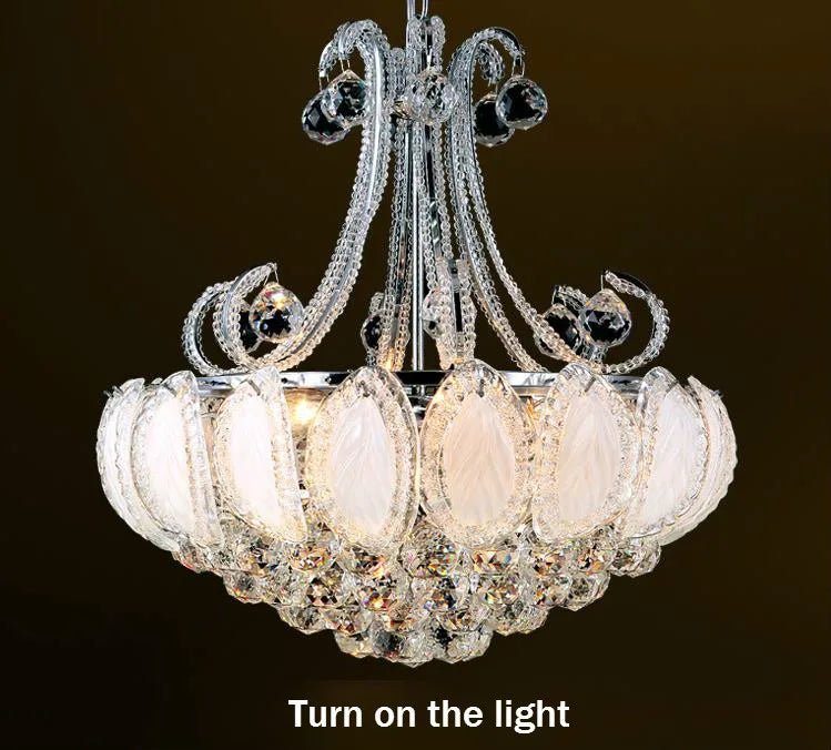 Afralia™ Crystal Chandelier LED Ceiling Lighting for Living Room Bedroom Kitchen Hallway