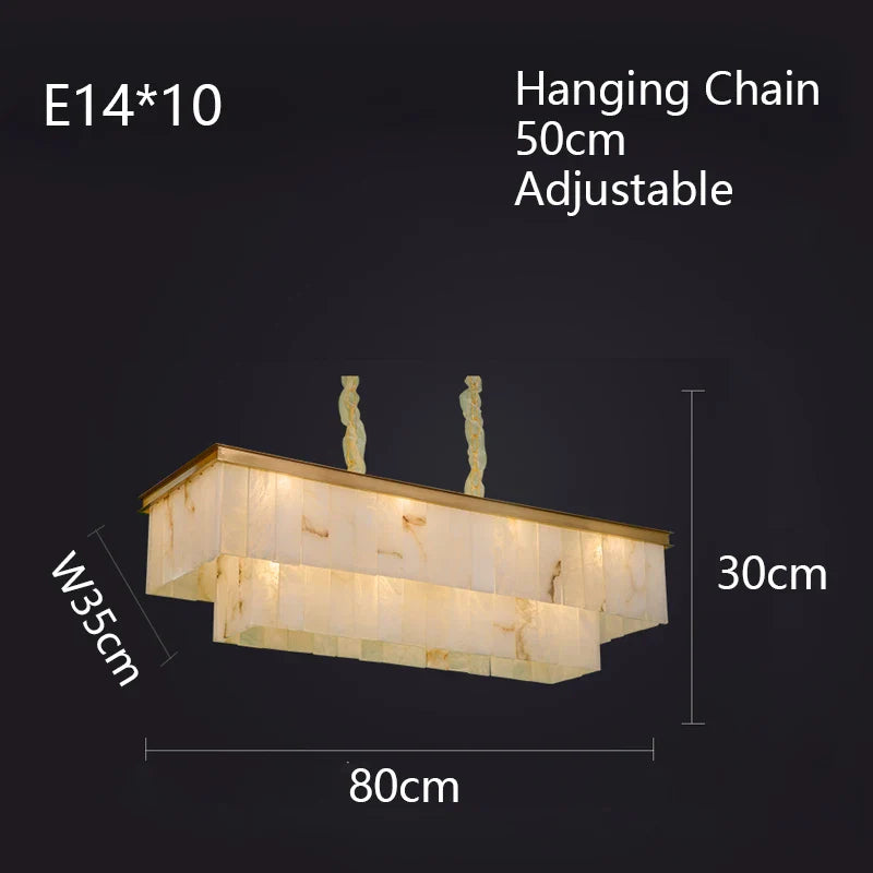 Afralia™ Marble Copper Ceiling Pendant Lights Modern LED Stone Hanging Lamps