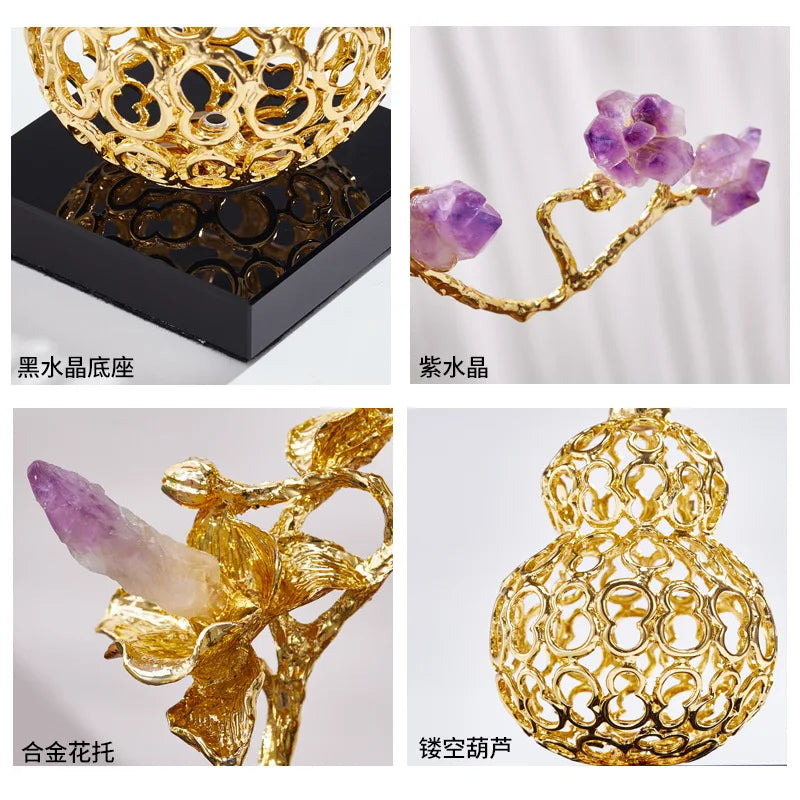 Afralia™ Modern Light Luxury Gourd Home Decoration TV Wine Cabinet Décor