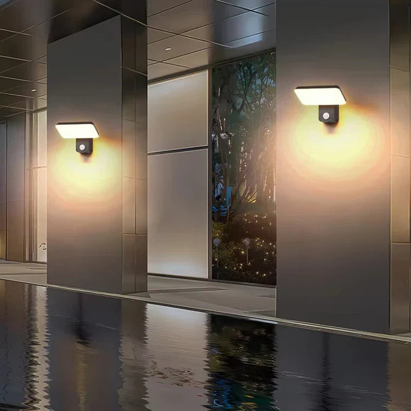 Afralia™ Modern Motion Sensor Porch Light - Waterproof Sconce for Exterior Wall, Balcony, Staircase