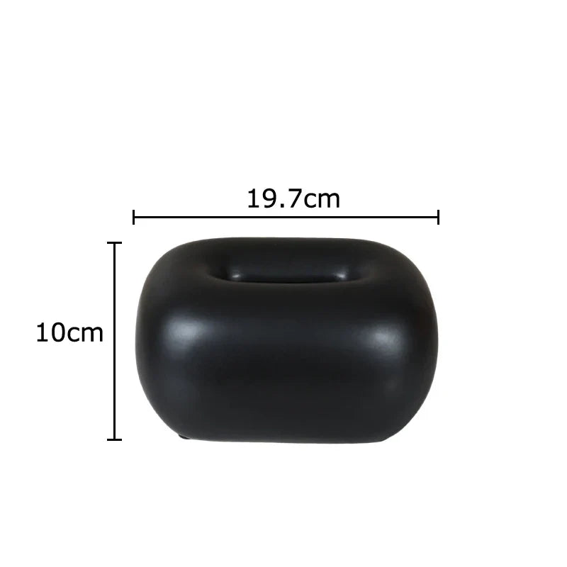 Afralia™ Ceramic Tissue Box: Elegant Desk Decor & Coffee Table Accent
