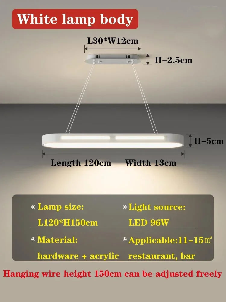 Afralia™ LED Office Chandelier: Modern Minimalist, Creative & Luxe Dining Room Lighting