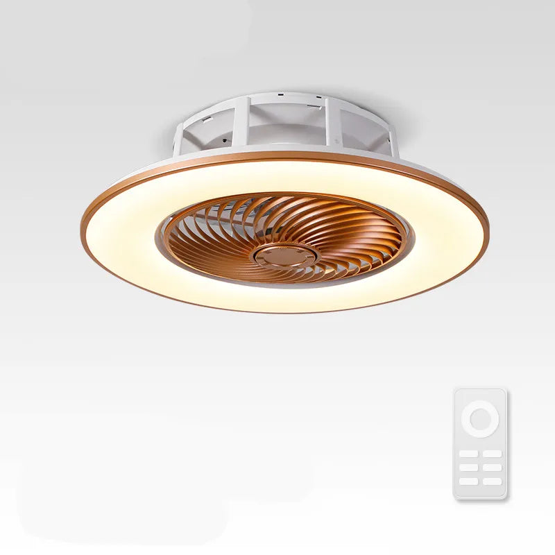 Afralia™ LED Remote Control Chandelier Ceiling Fan Light for Bedroom Living Room