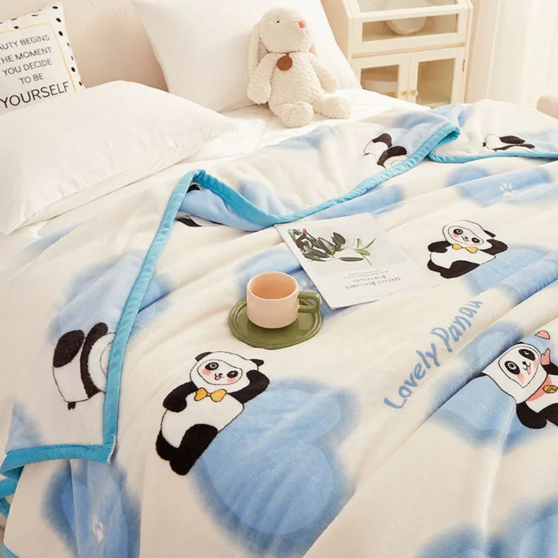 Afralia™ Soft Velvet Ferret Print Blanket for Warmth and Comfort - Autumn Ready