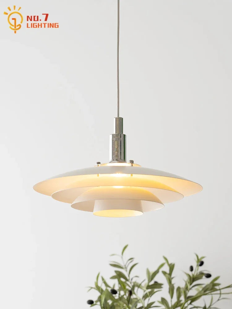 Afralia™ Bauhaus Flying Saucer Pendant Light LED E27 Black/White Office Restaurant Bar