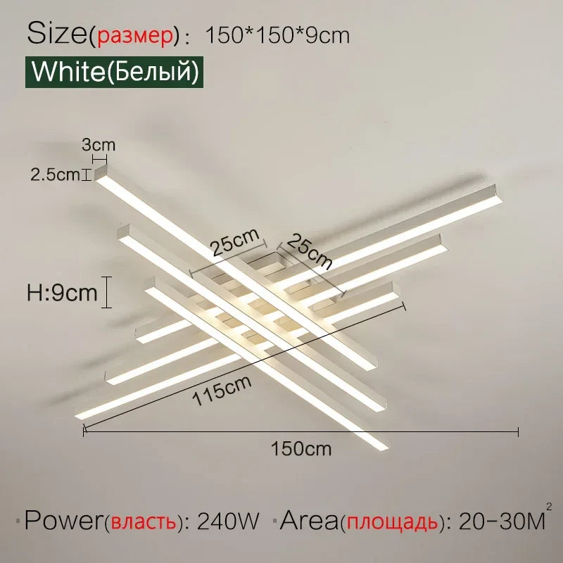 Afralia™ Modern LED Ceiling Lamps for Bedroom and Living Room