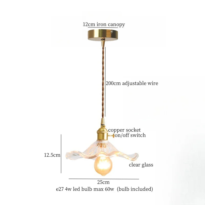 Afralia™ Cream Glass LED Pendant Lamp - Nordic Minimalist Brass Hanging Light