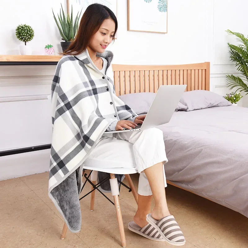 Afralia™ Soft Thick Double Layer Plaid Blanket | Cozy Coral Velvet Flannel Throw Blanket