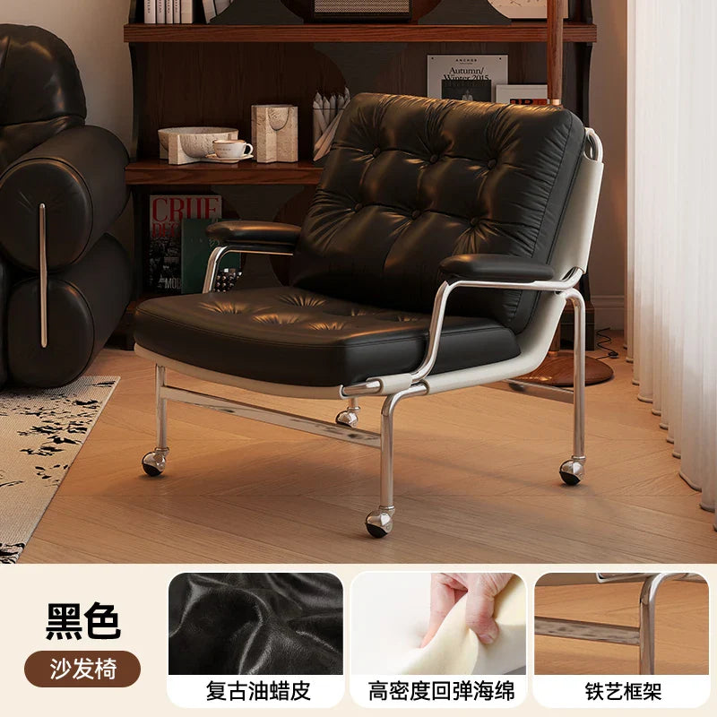 Afralia™ Nordic Light Luxury Sofa Chairs - Elegant Single Sofa for Home Living Room