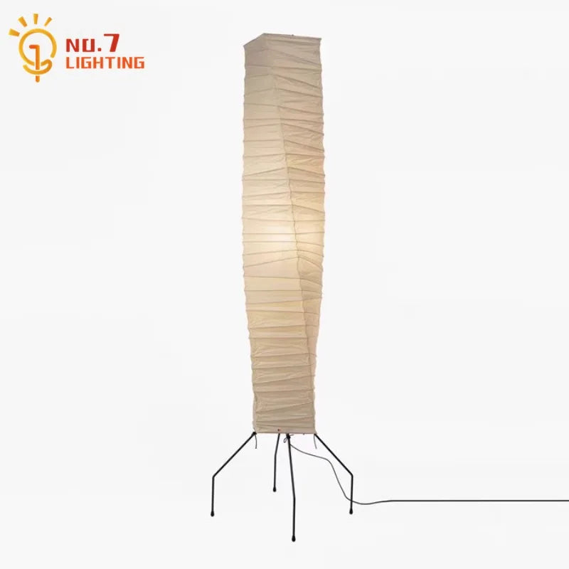 Afralia™ Akari Noguchi Floor Lamp LED E27 Rice Paper Standing Art Decor Living Room