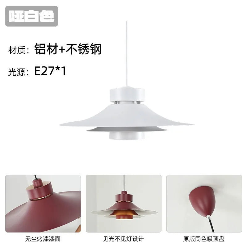 "Afralia™ Modern Flying Saucer Pendant Light - French Atmosphere Horn Hanging Lamp"