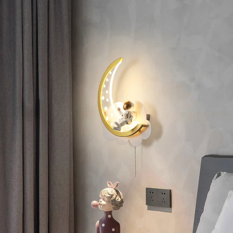 Afralia™ Curved LED Wall Lamp: Modern Aisle Bedside Sconce for Indoor Bedroom Decor