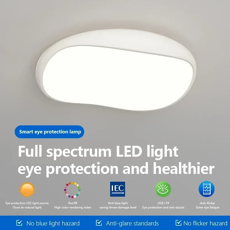 Afralia™ Round LED Ceiling Light: Full Spectrum Eye Protection for Home Decor & Study