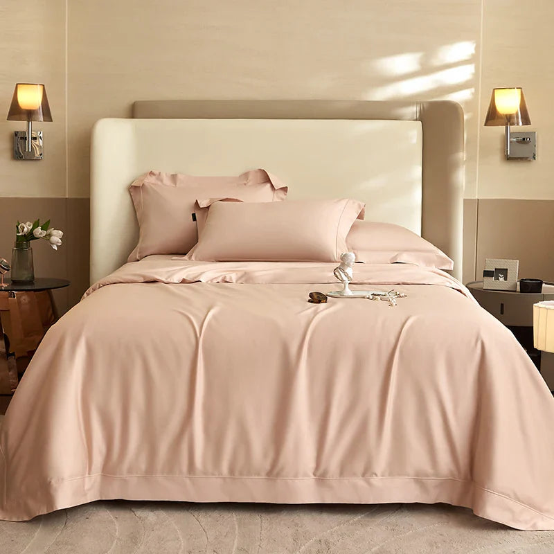 Afralia™ Luxury 1400TC Egyptian Cotton Bedding Set in Silky Black