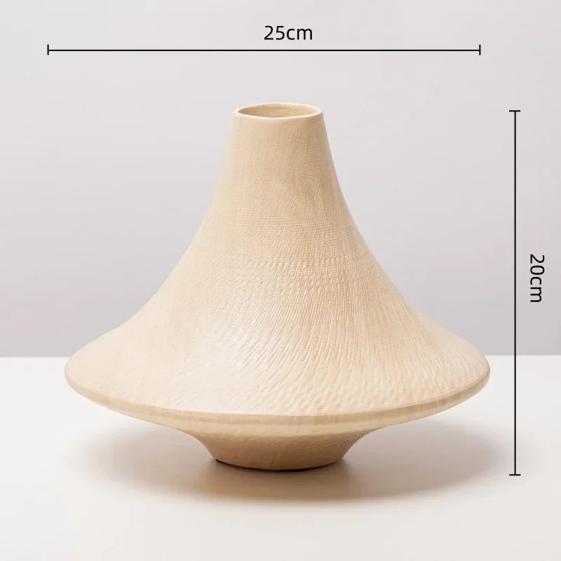 Afralia™ Resin Conical Vase Geometric Circular Ornaments Home Decoration