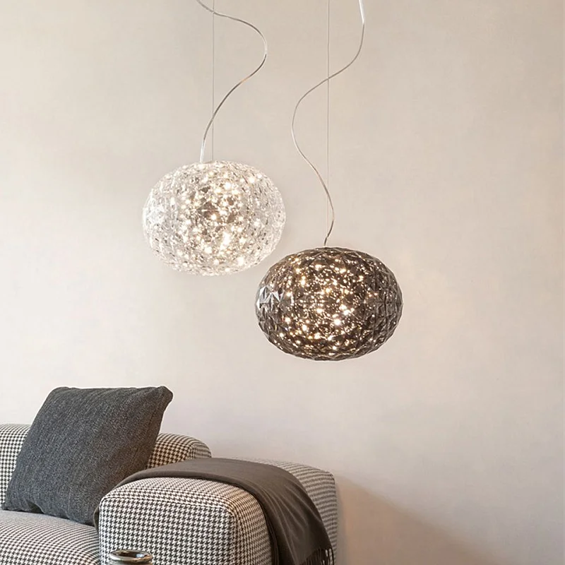 Afralia™ Planet LED Pendant Lamp: Nordic Acrylic Globe Lights for Dining Room & Bedroom