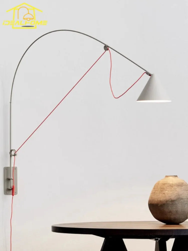 Afralia™ Vertical LED Stainless Steel Wall Lamp for Minimalist Industrial Fishing - Living Room Reading