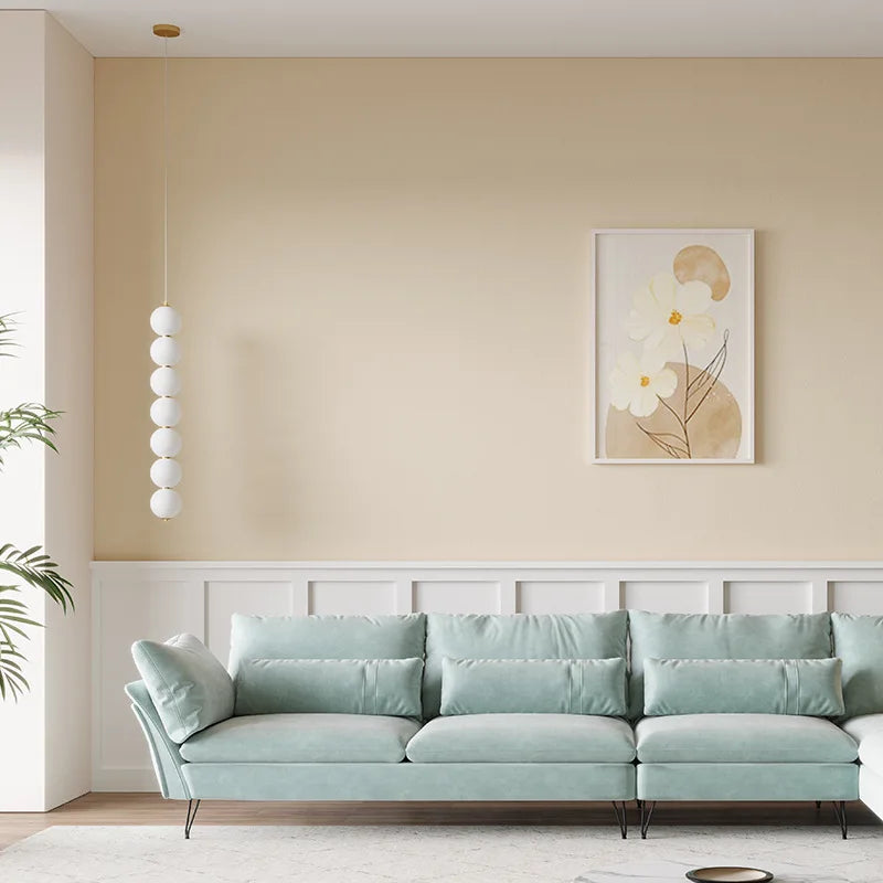 Afralia™ Glass Ball Chandelier Pendant Light for Living Bedroom