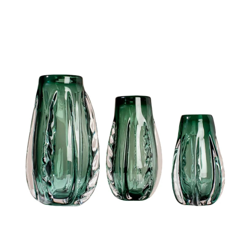 Afralia™ Crystal Vase: Elegant Glass Flower Pot Home Decor and Terrarium Arrangement