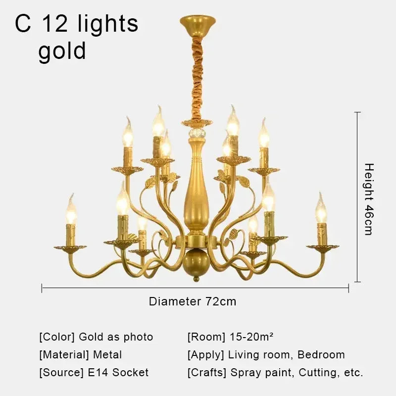 Afralia™ Retro Fabric Chandelier Ceiling Pendant Light for Living Room Kitchen Bedroom Dining