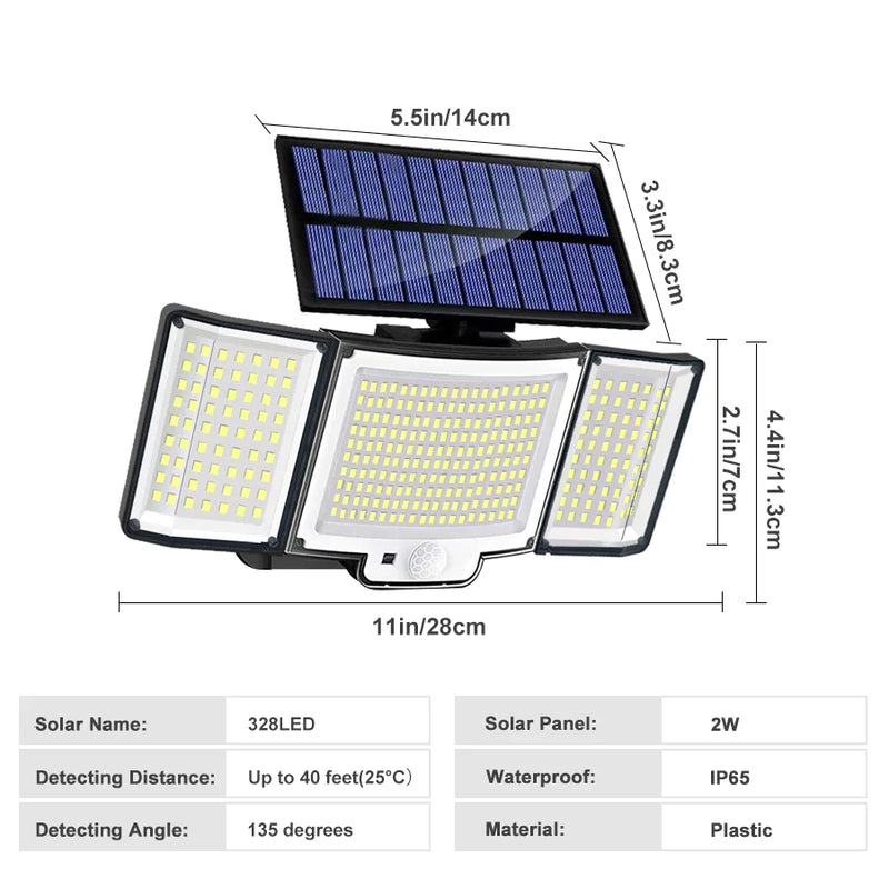 Afralia™ Solar Motion Sensor Street Light for Garden Pathway and Garage