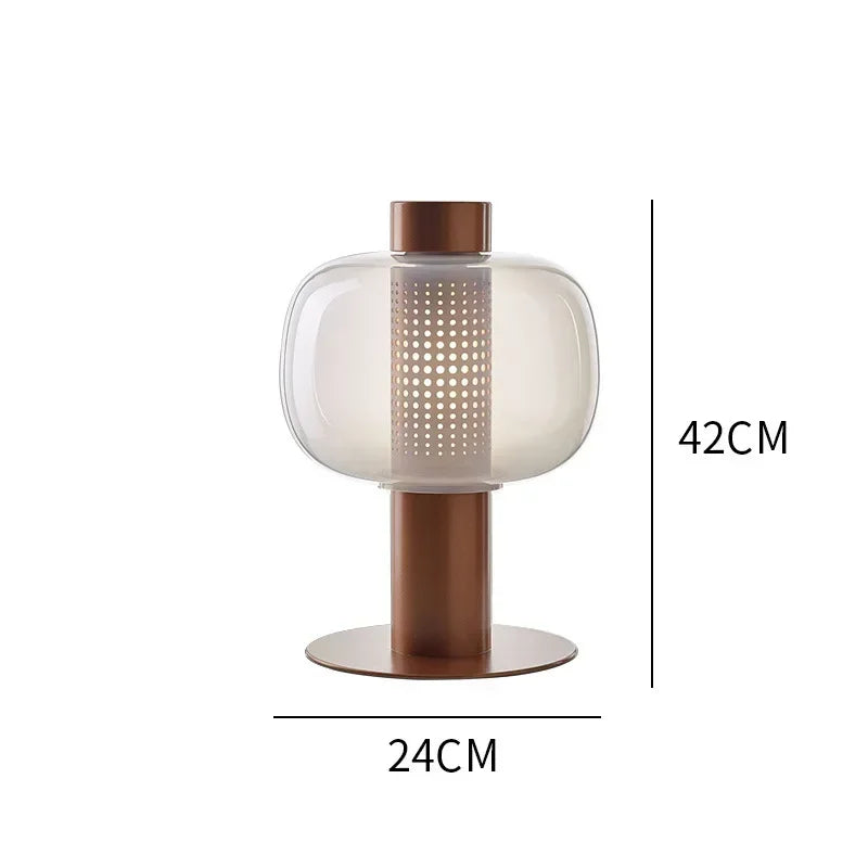 Afralia™ Glass Table Lamp Modern Design for Living Room and Bedroom