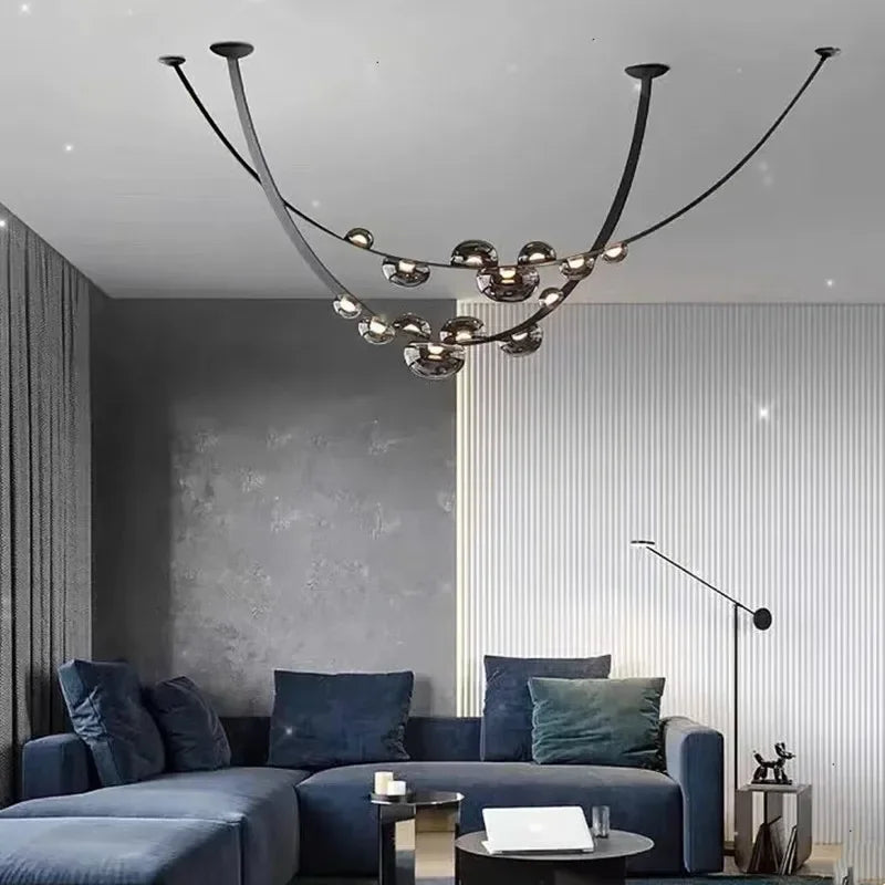 Afralia™ Leather Pendant Lights for Home Decor Chandelier Lighting Fixture