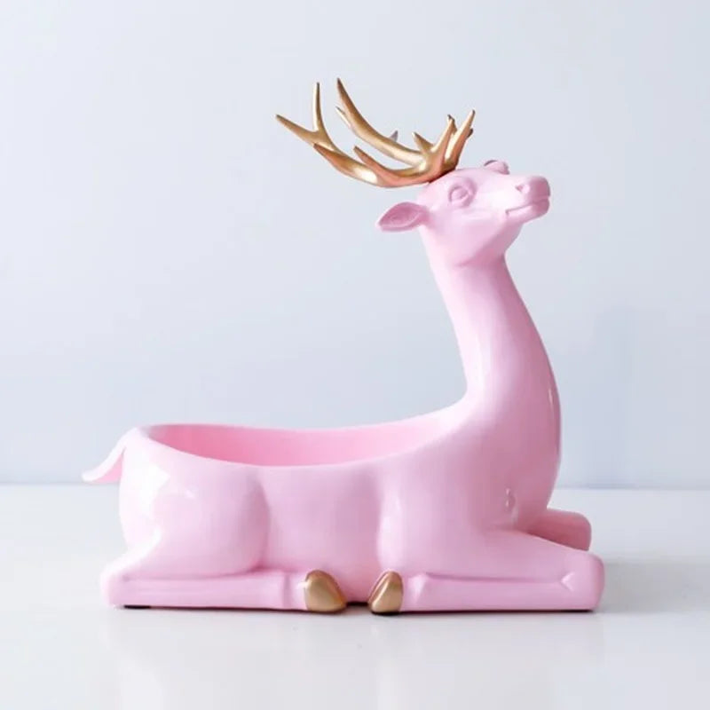 Afralia™ Elegant Resin Deer Key Storage & Home Decoration Ornaments