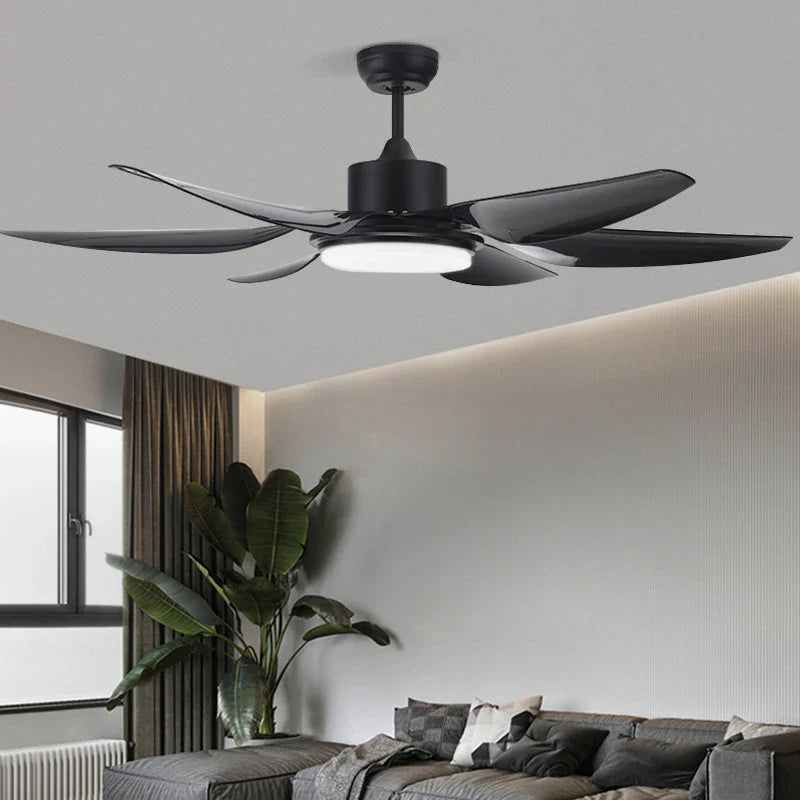 Afralia™ Modern LED Fan Light for Home - Remote Controlled Ceiling Fan Light