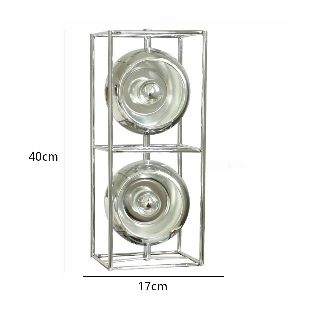 Afralia™ Minimalist Chrome LED Floor Lamp Metal Art Decoration