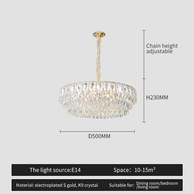 Afralia™ Crystal Chandelier: Modern Luxury Lighting for Home, Hotel, Restaurant